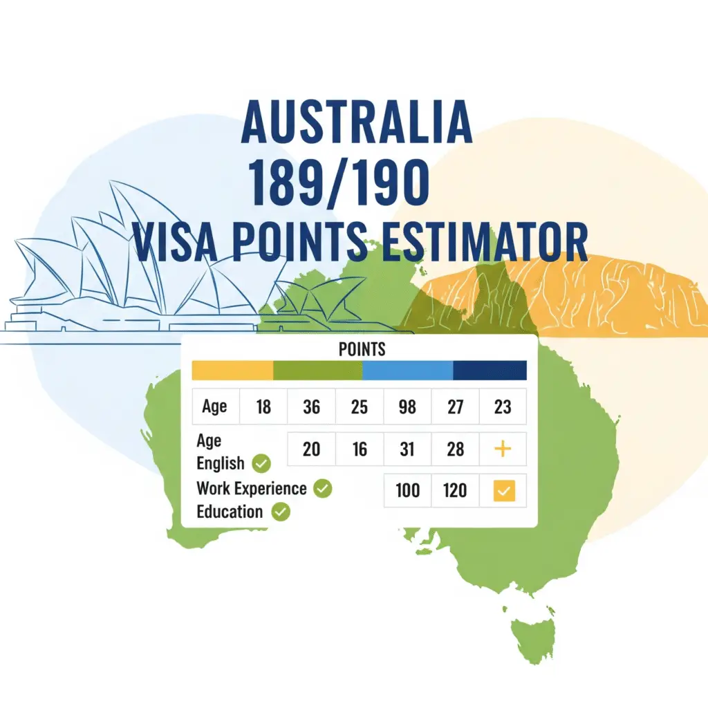 Australia 189/190 Visa Points Estimator