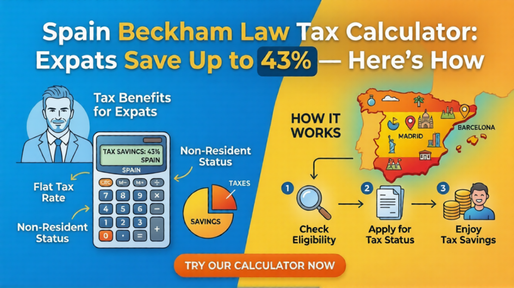 Spain Beckham Law Tax Calculator: Expats Save Up to 43%